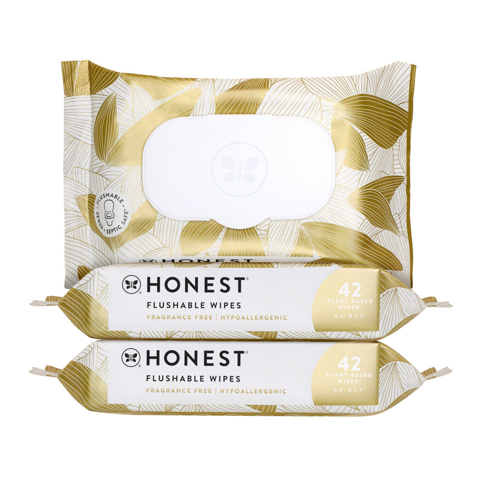 Flushable Wipes, Gilded Wings, 126 Count