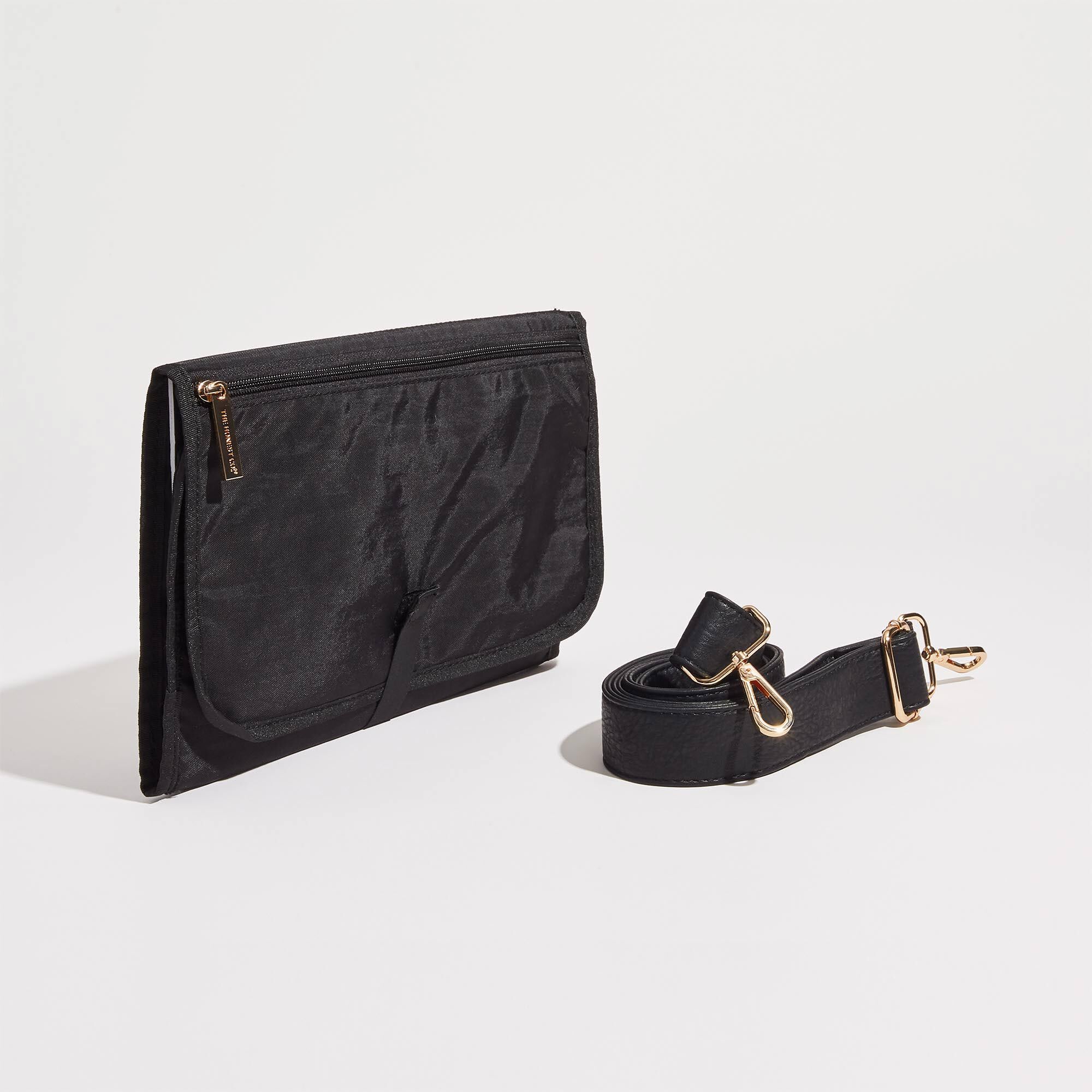 black strap purse