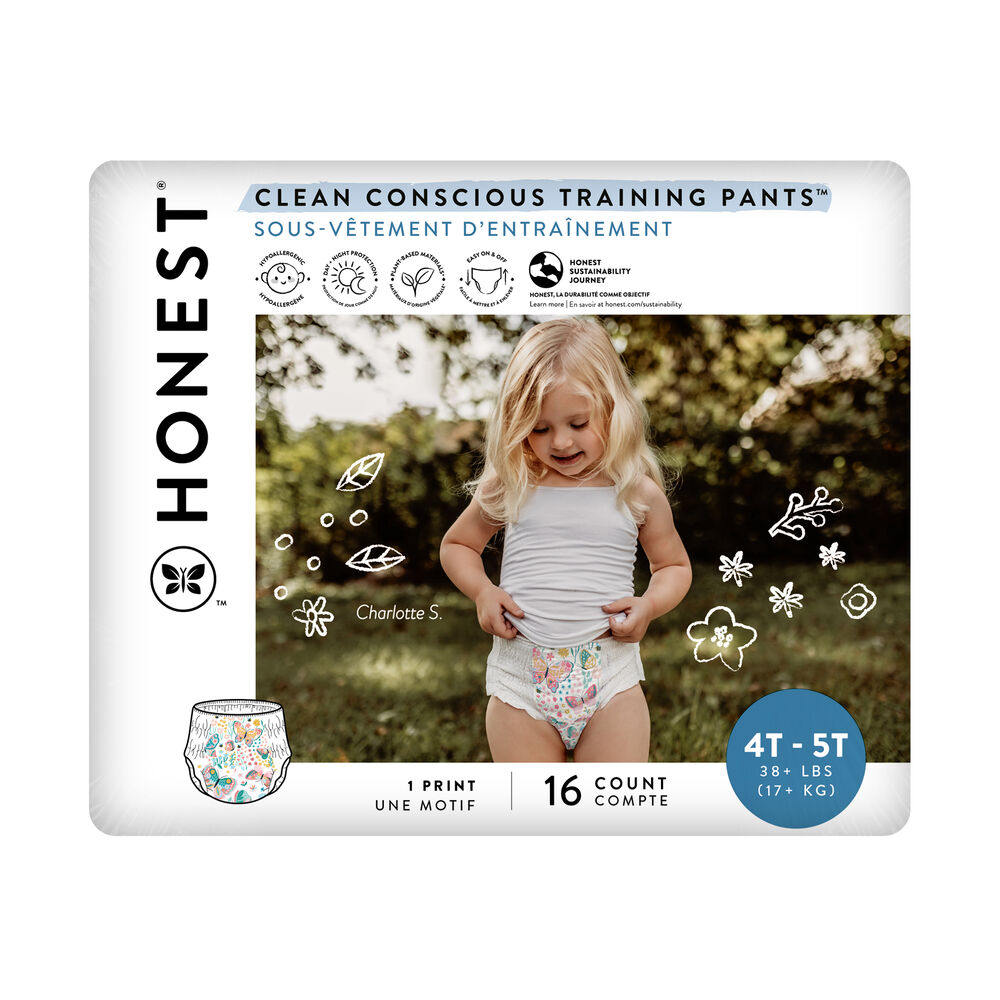 Training Pant, Butterfly Kisses, Size 4T/5T