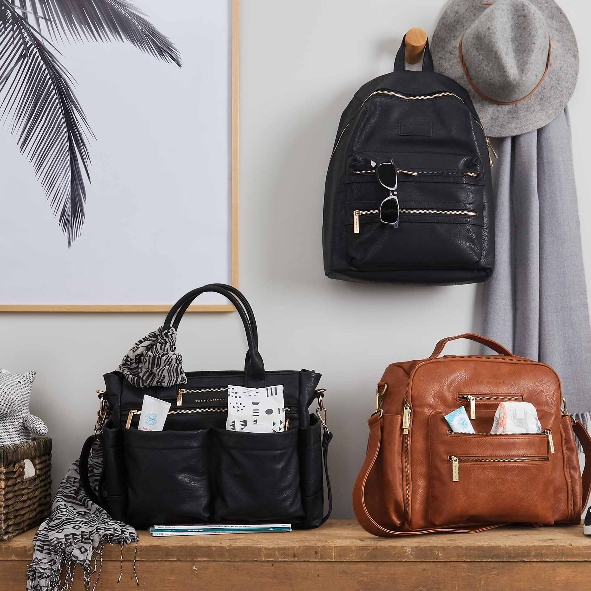 Vegan Faux Leather Diaper Bag Honest