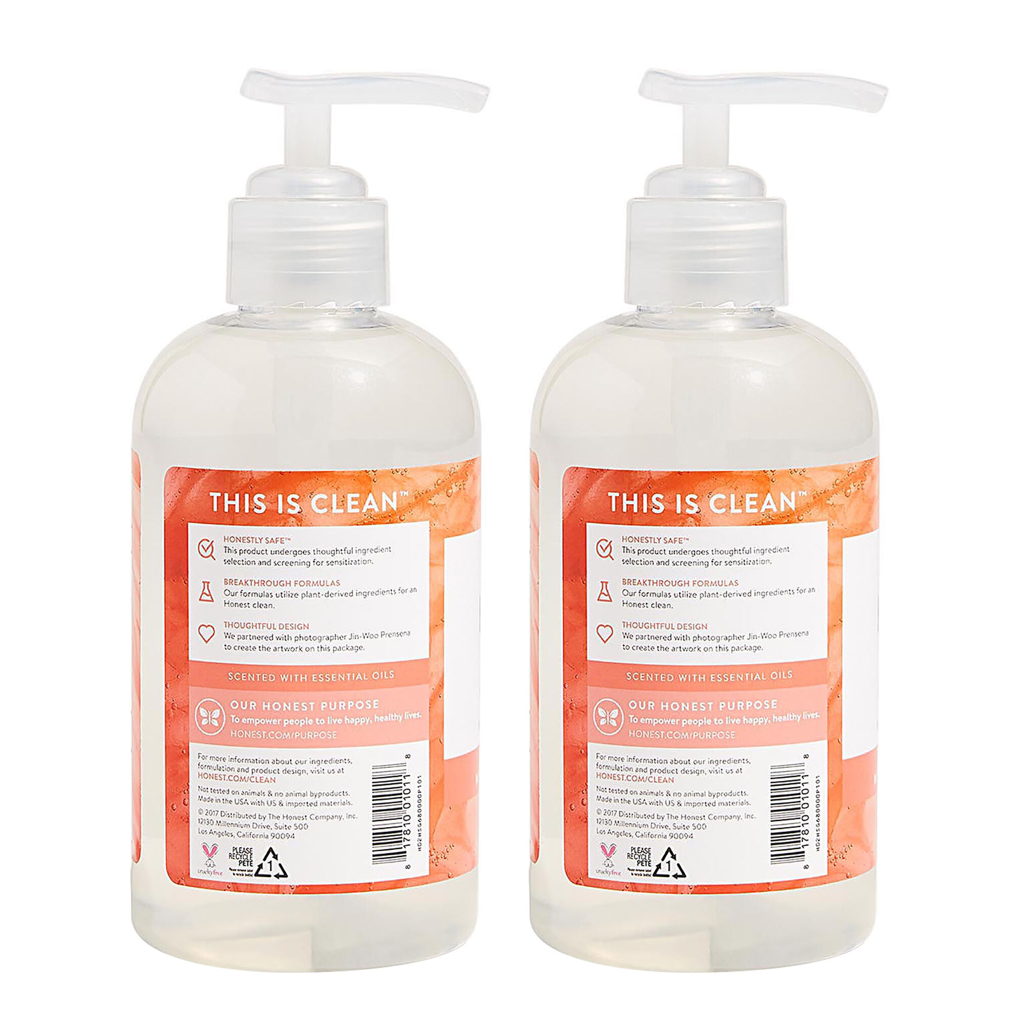 Hand Sanitizer Gel, Grapefruit Grove, 2-Pack