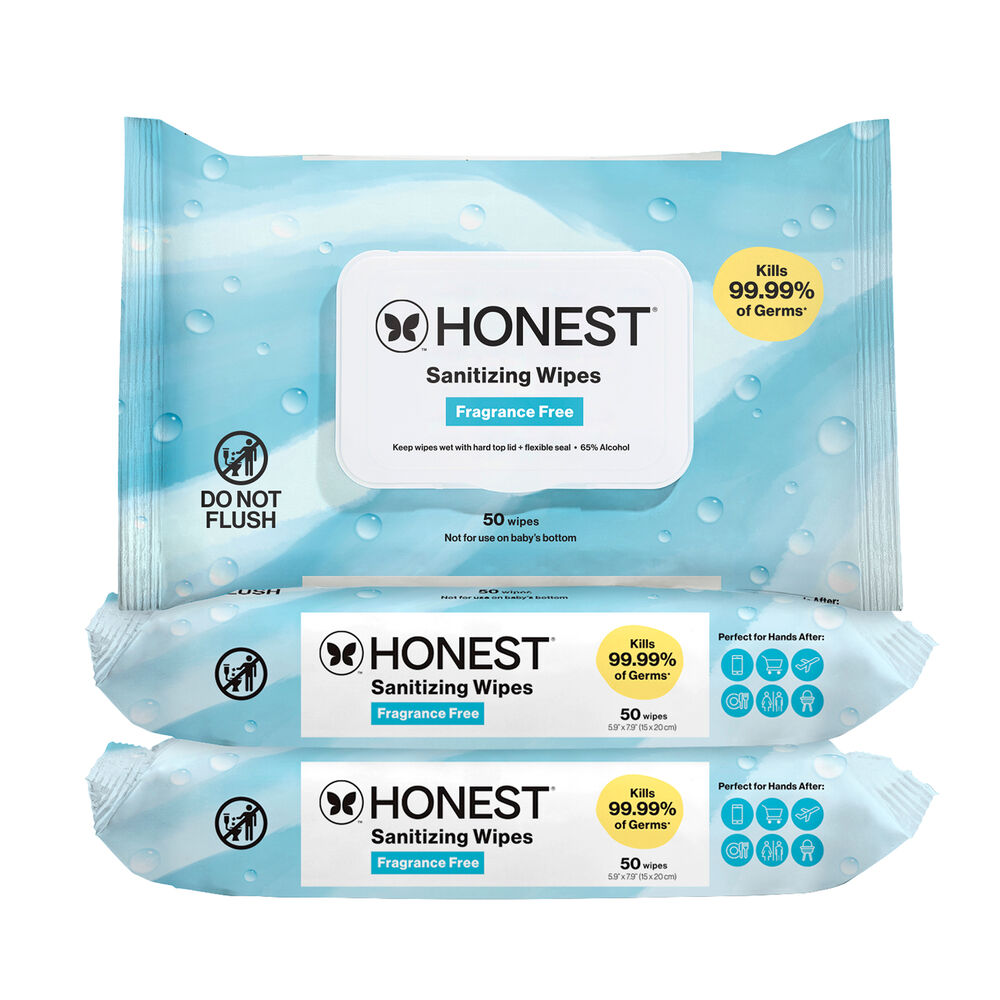Sanitizing Alcohol Wipes, 150 Count, Free + Clear