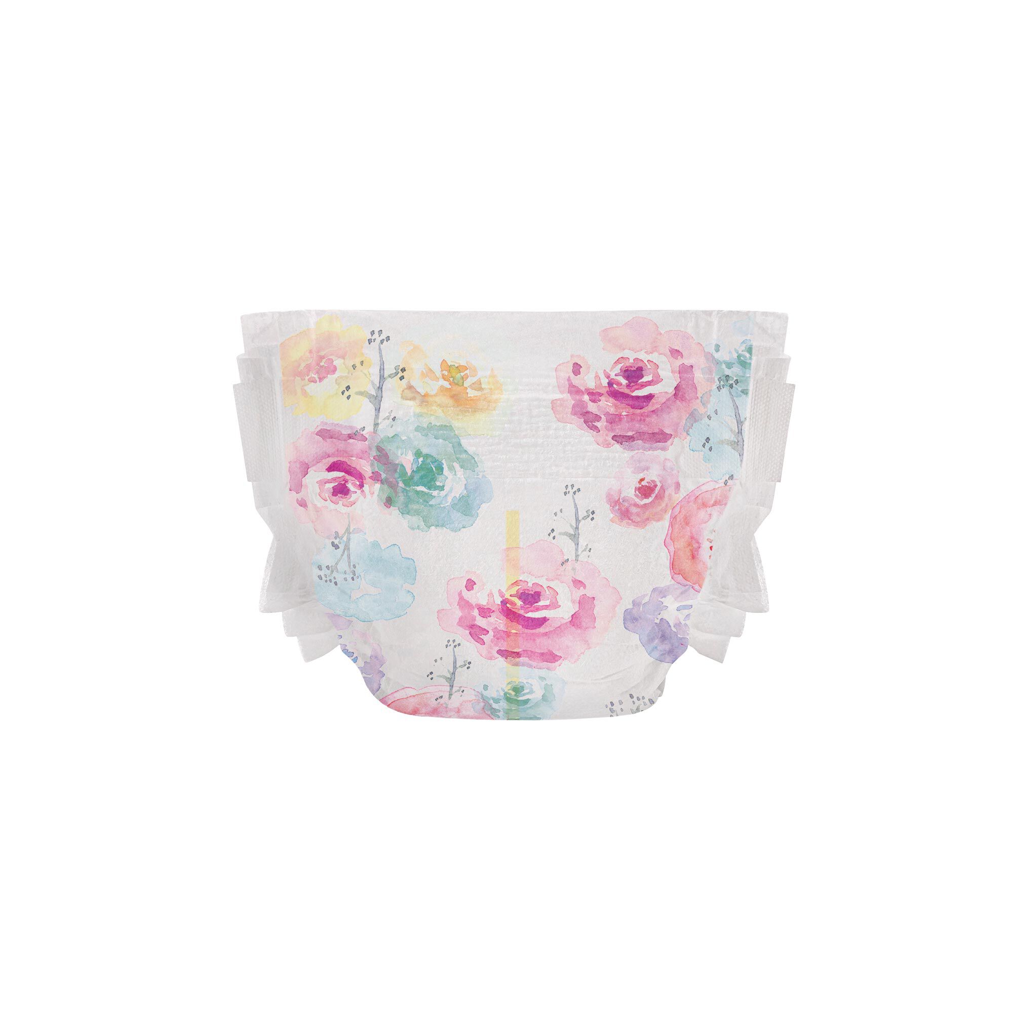 Clean Conscious Diaper, Rose Blossoms, Size 1