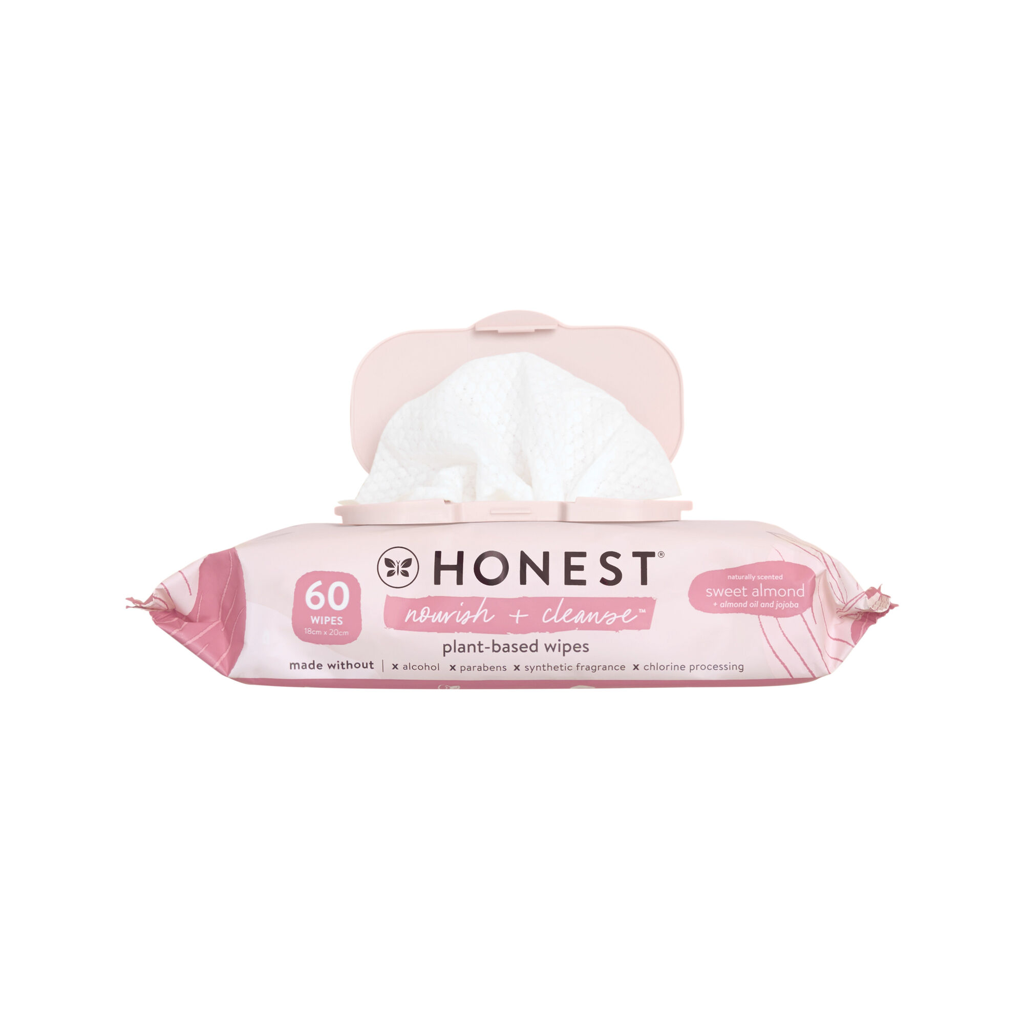 Scented Wipes, Nourish + Cleanse, 60 Count
