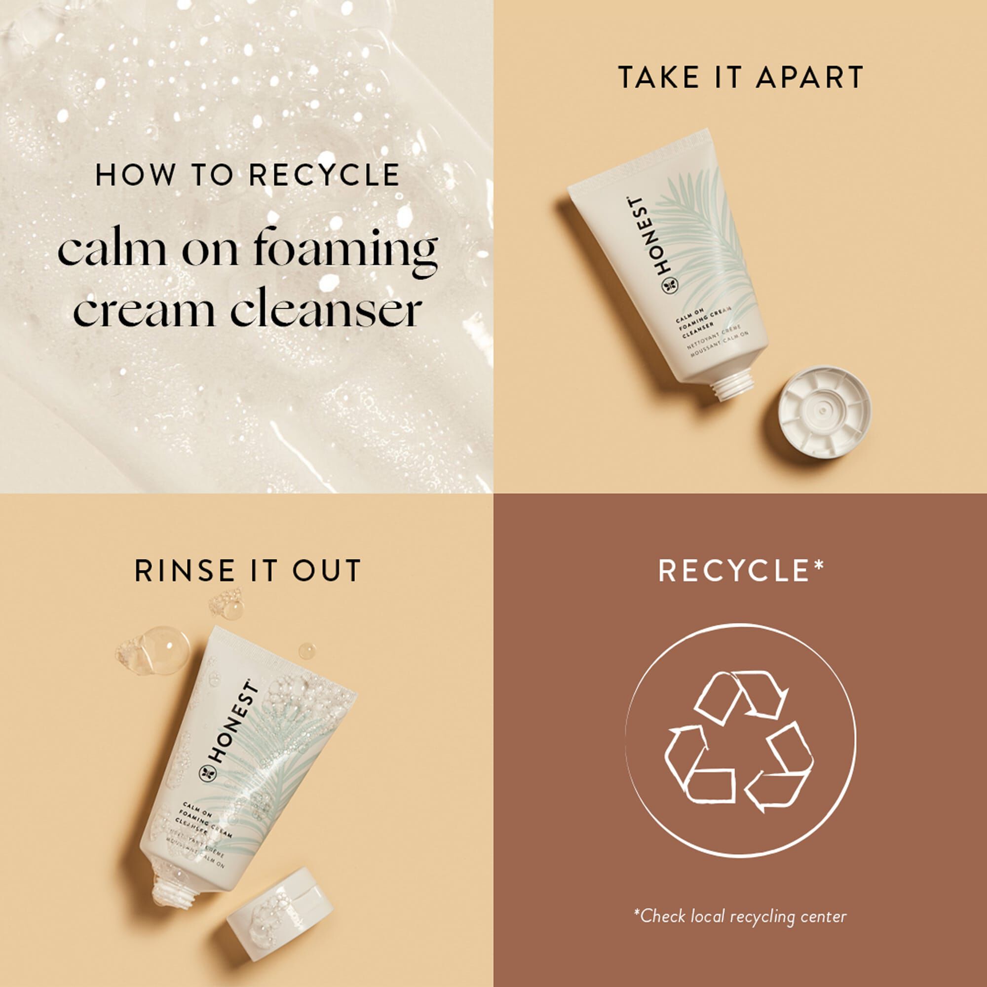 Calm On Foaming Cream Cleanser