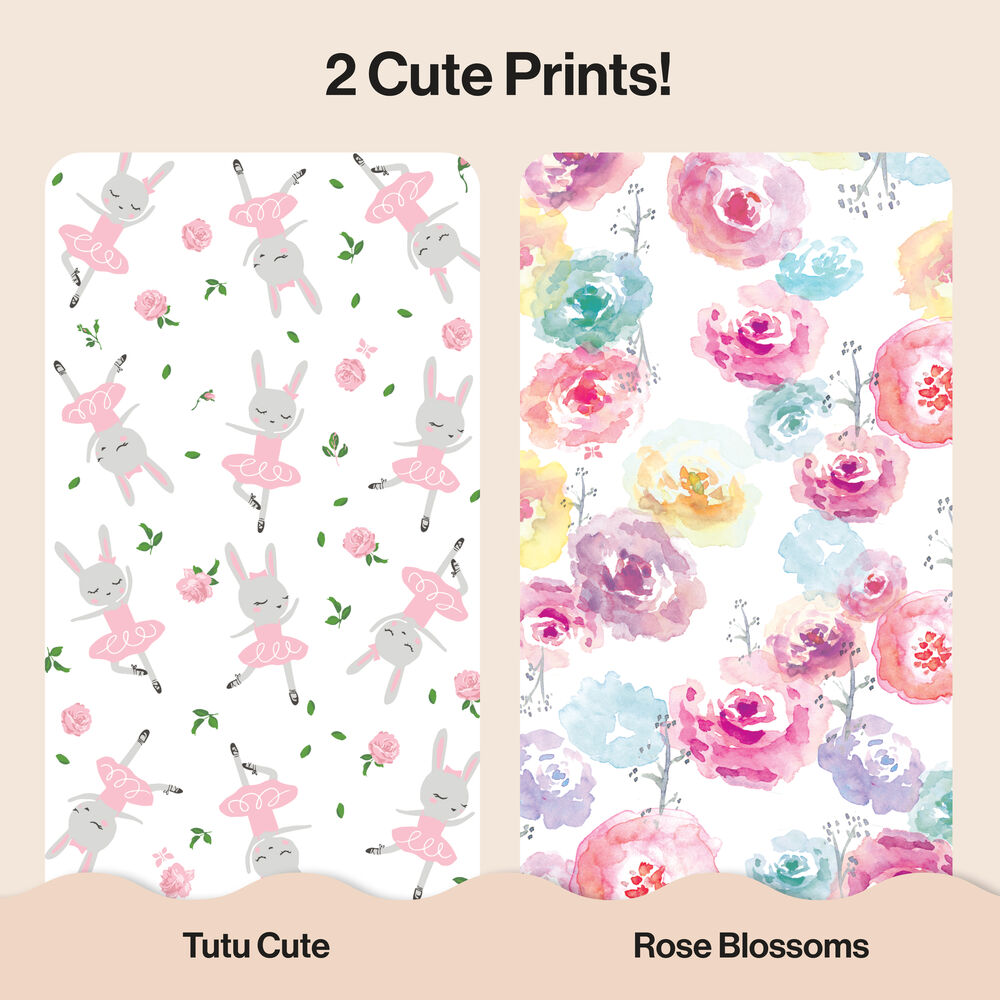 Honest Clean Conscious Diaper Box, Rose Blossom + Tutu Cute, Size 1