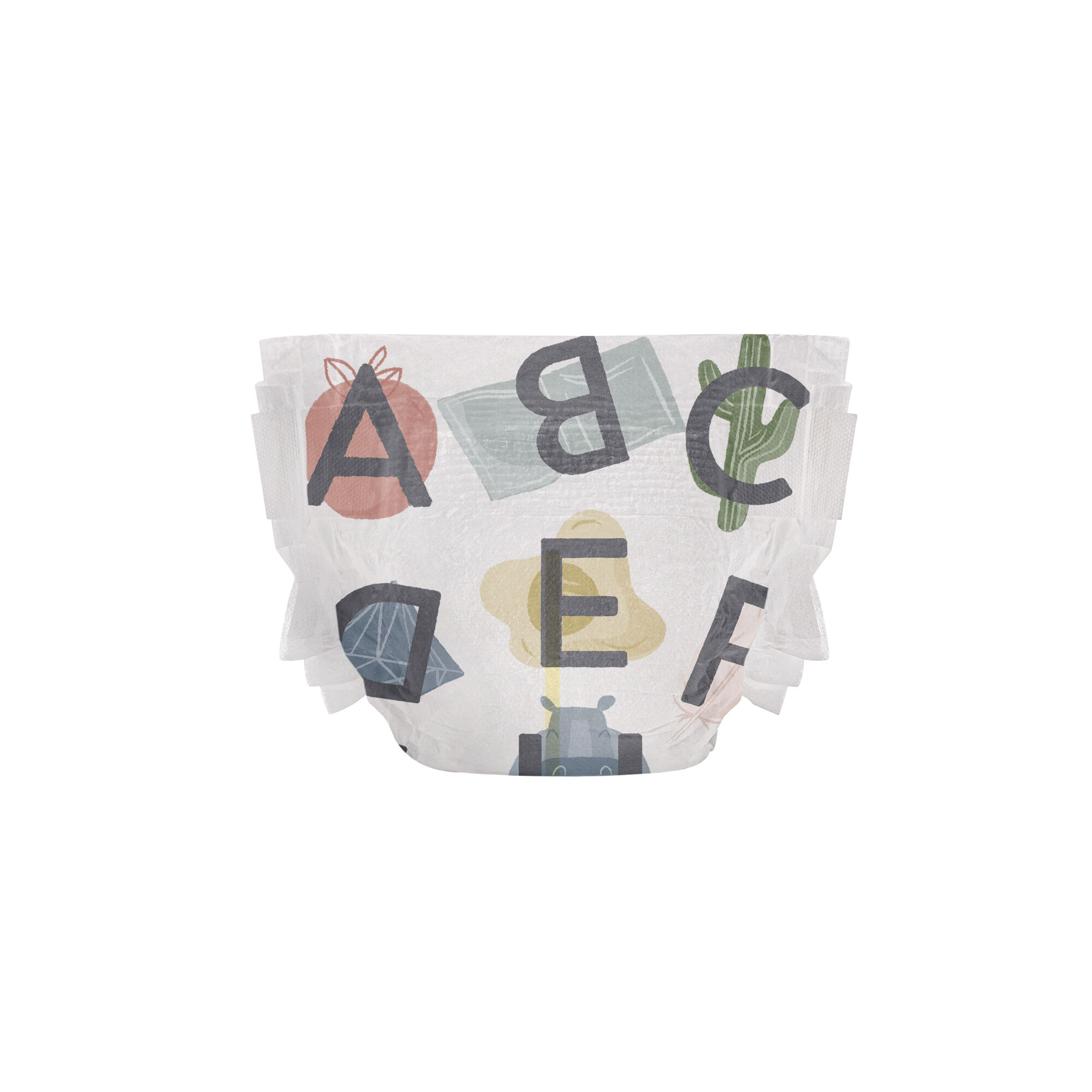 Clean Conscious Diaper, All the Letters, Size 5