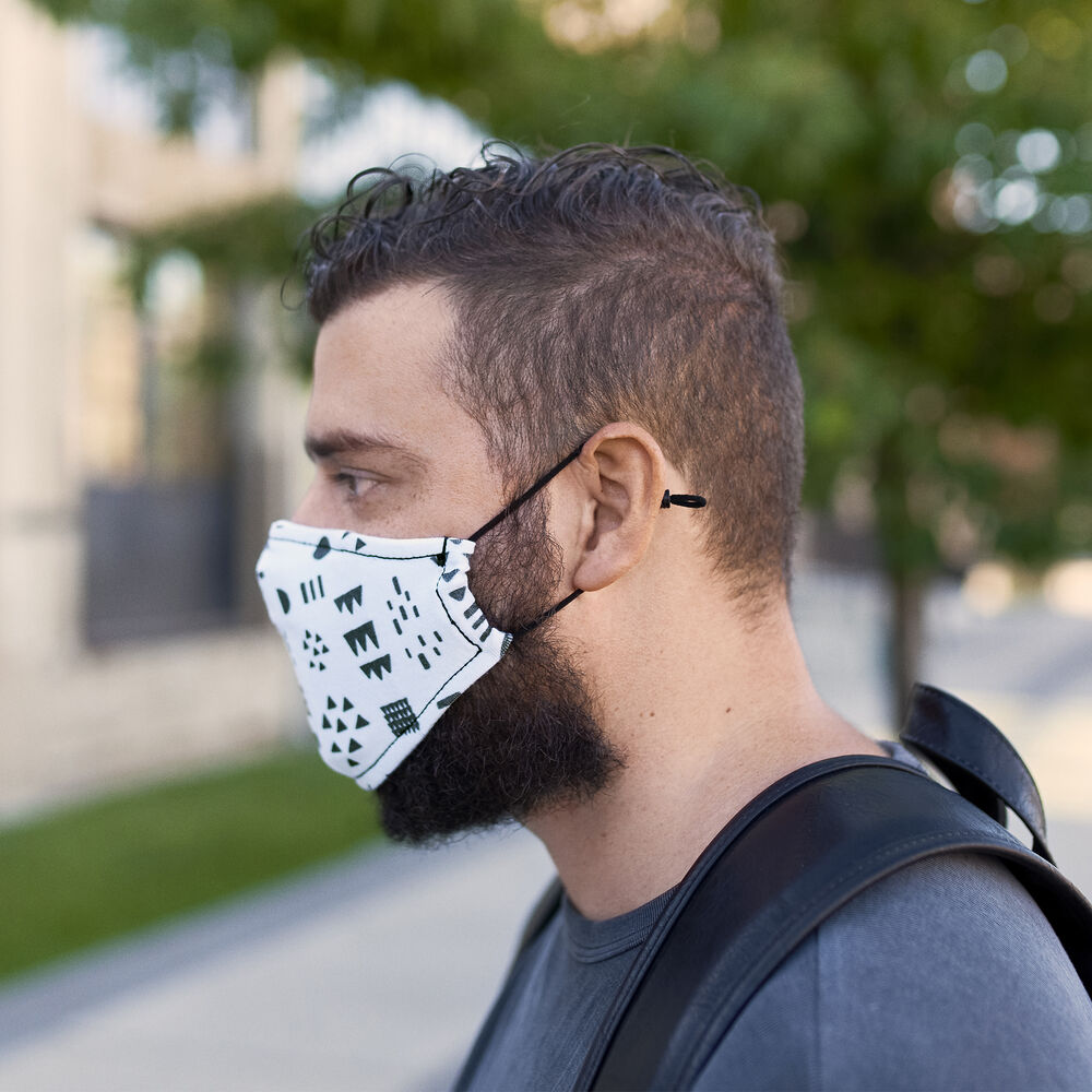 Adult Cotton Face Masks, 2-Pack, Pattern Play