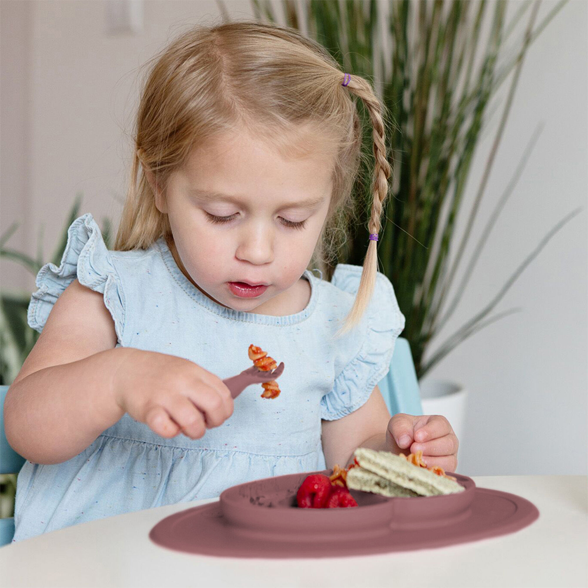 ezpz - Mini Feeding Set Coral