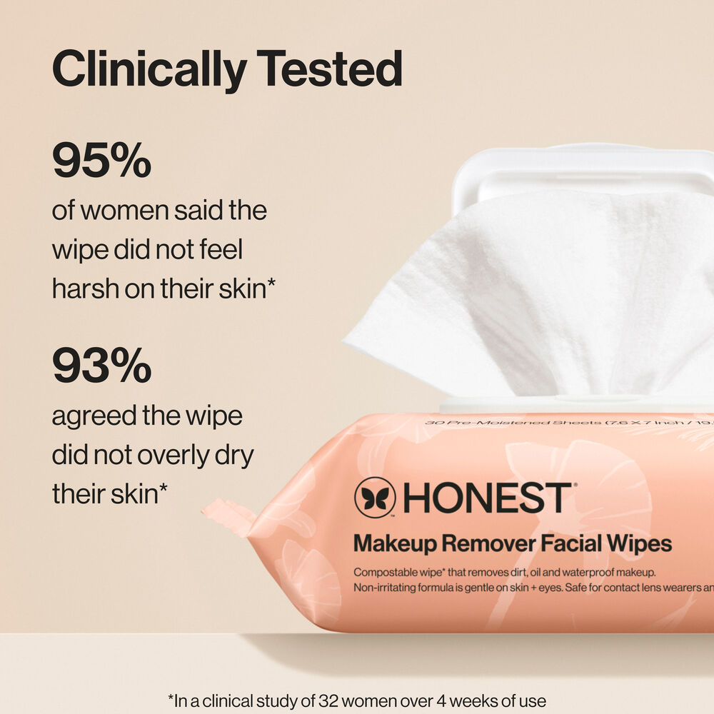 Makeup Remover Wipes, 30 Count