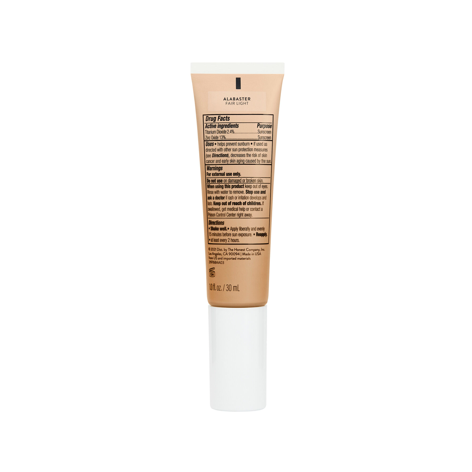 CCC Clean Corrective With Vitamin C Tinted Moisturizer Broad Spectrum SPF 30, Alabaster