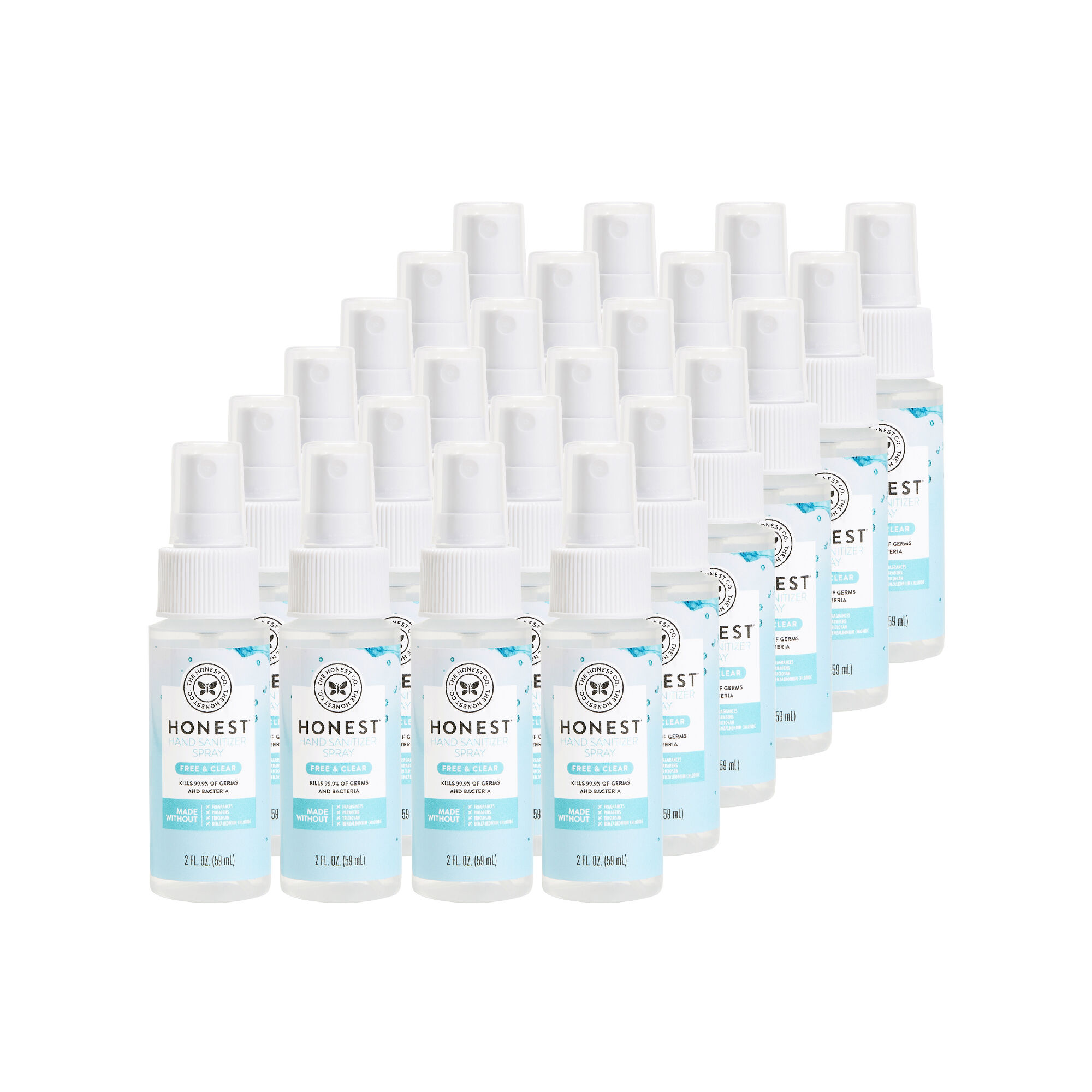 Hand Sanitizer Spray, Free + Clear, 24-Pack