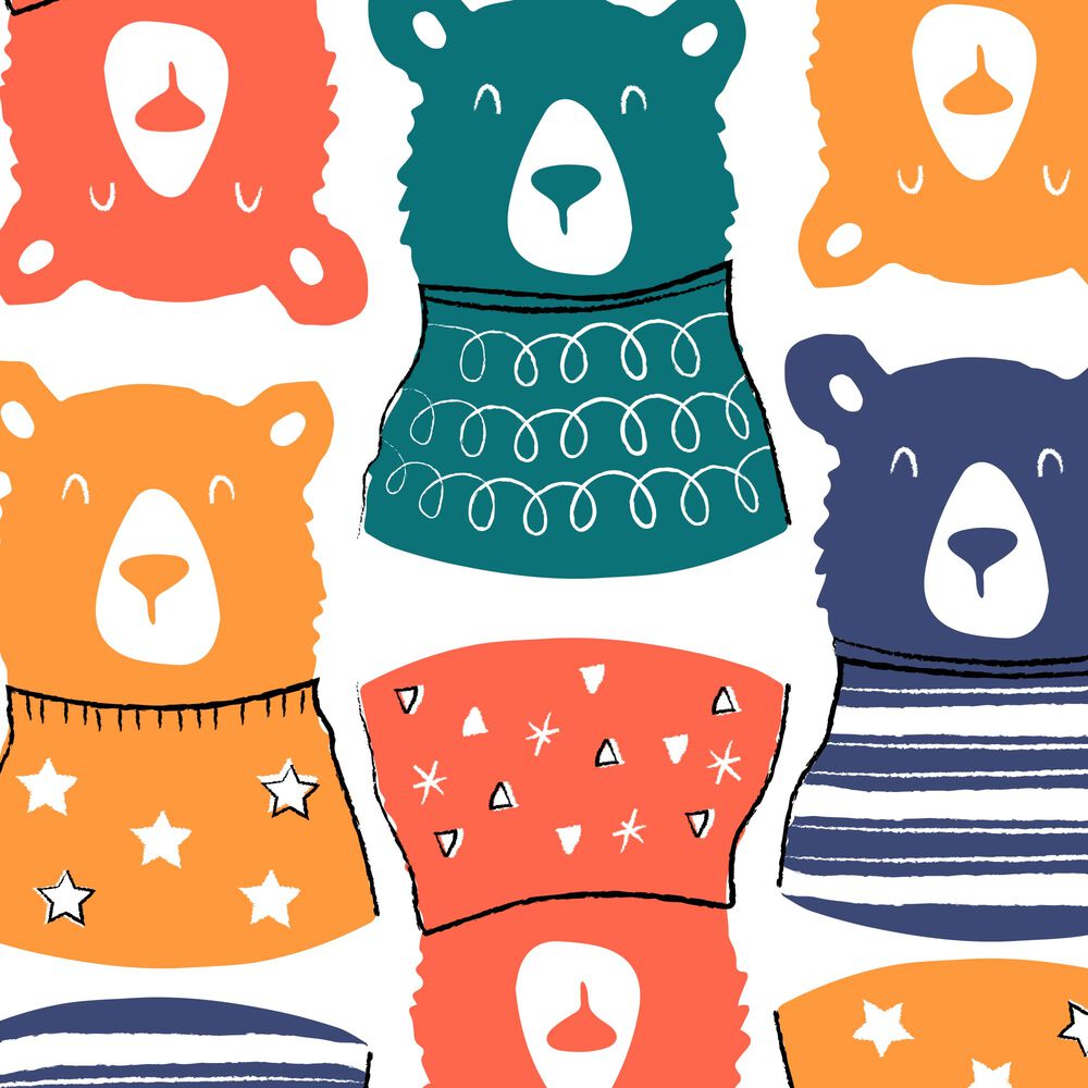 Clean Conscious Diaper, Beary Cool, Size 5