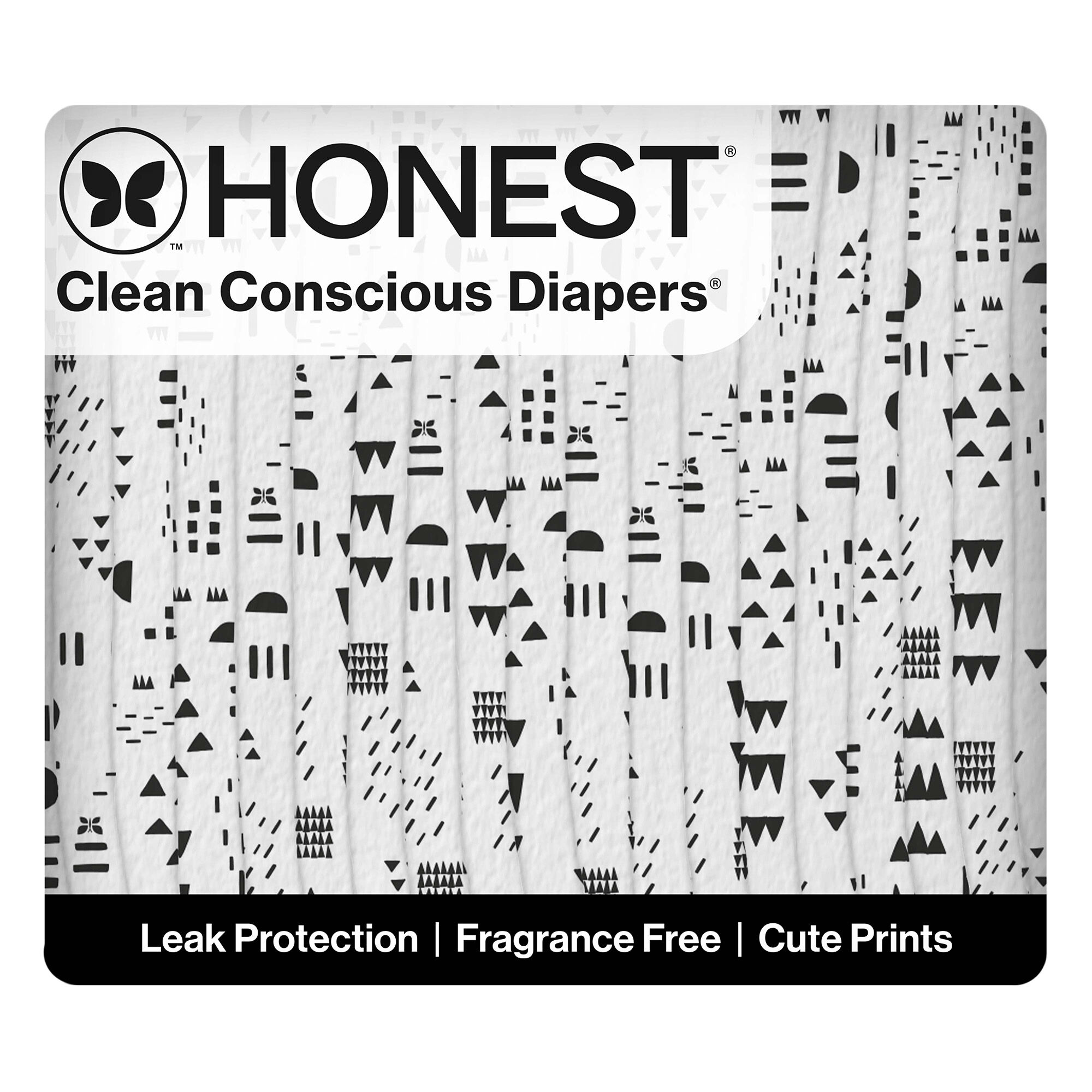 Honest Clean Conscious Diaper®, Pattern Play, Size 2