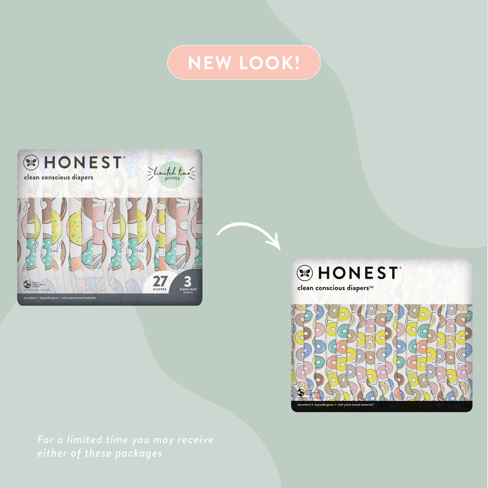 Clean Conscious Diaper, Dots + Dashes, Size 1
