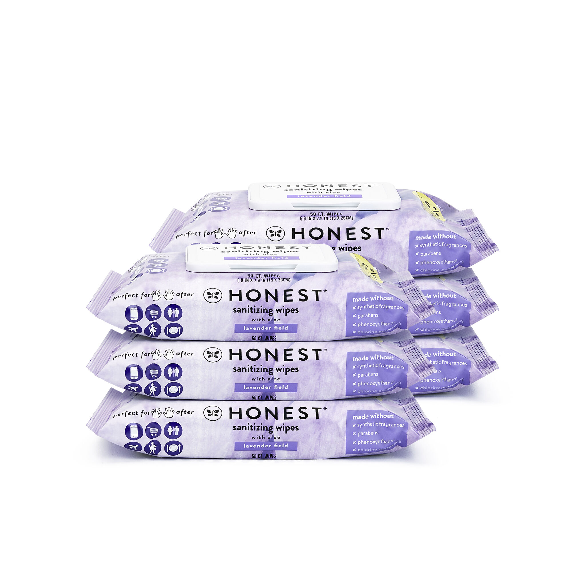 Sanitizing Alcohol Wipes, 300 Count, Lavender Field