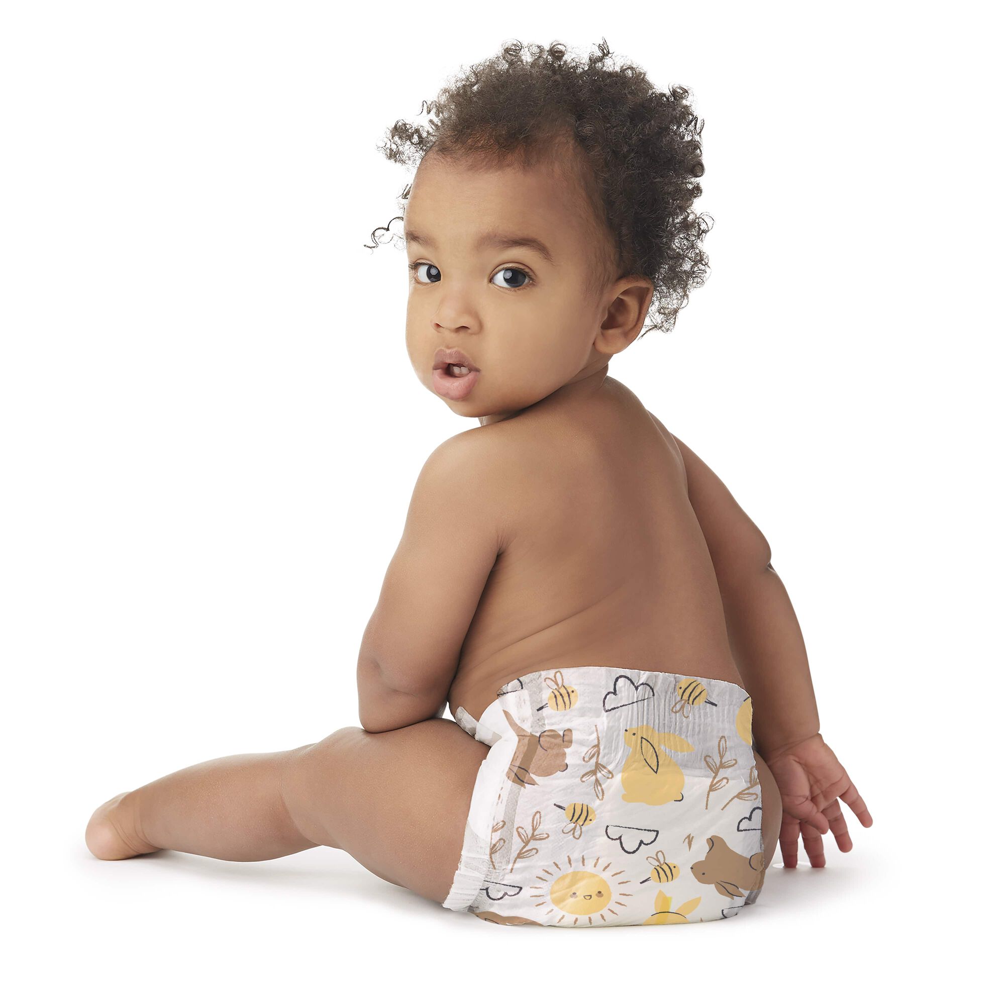 Clean Conscious Diaper, Hoppy Days, Size 1