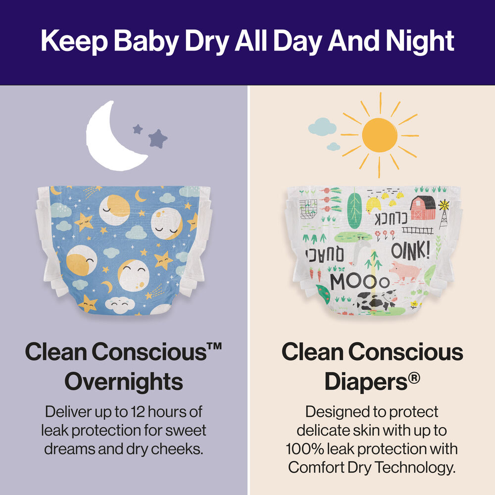 Overnight Diapers, Star Signs, Size 3