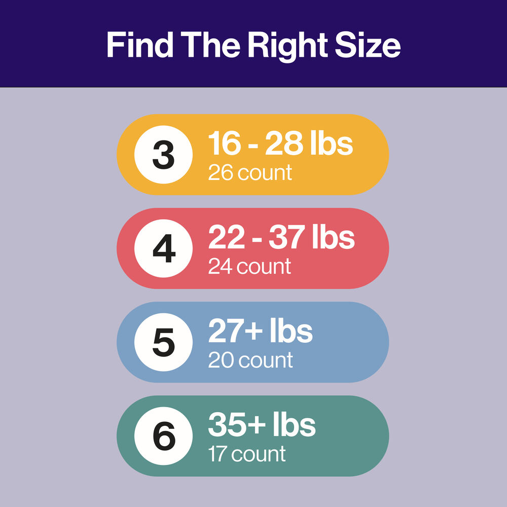 Overnight Diapers, Cozy Cloud, Size 5