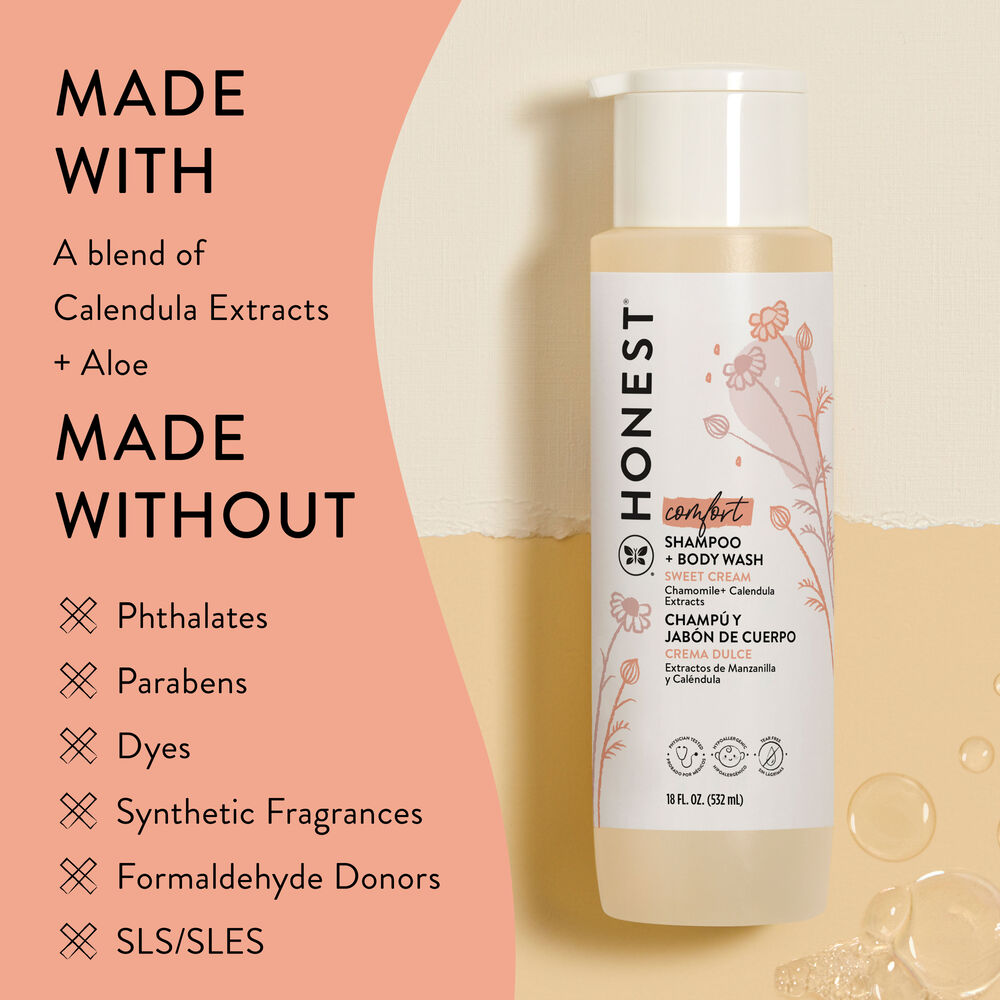 Shampoo + Body Wash, Value Size, Comfort