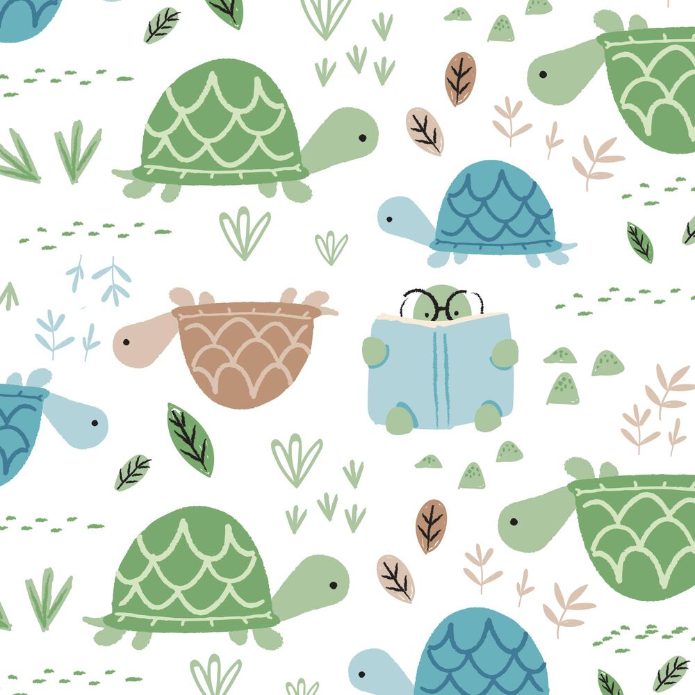Clean Conscious Diaper, Turtle Time, Size 2