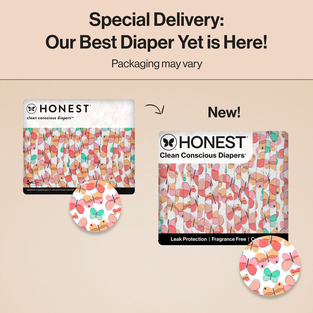 Honest Clean Conscious Diaper®, Wingin It, Size 6