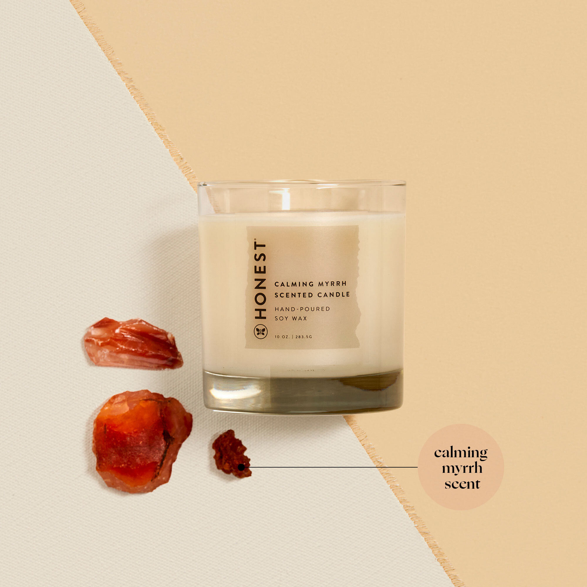 Honest x Made by D.W.C. Calming Myrrh Scented Candle