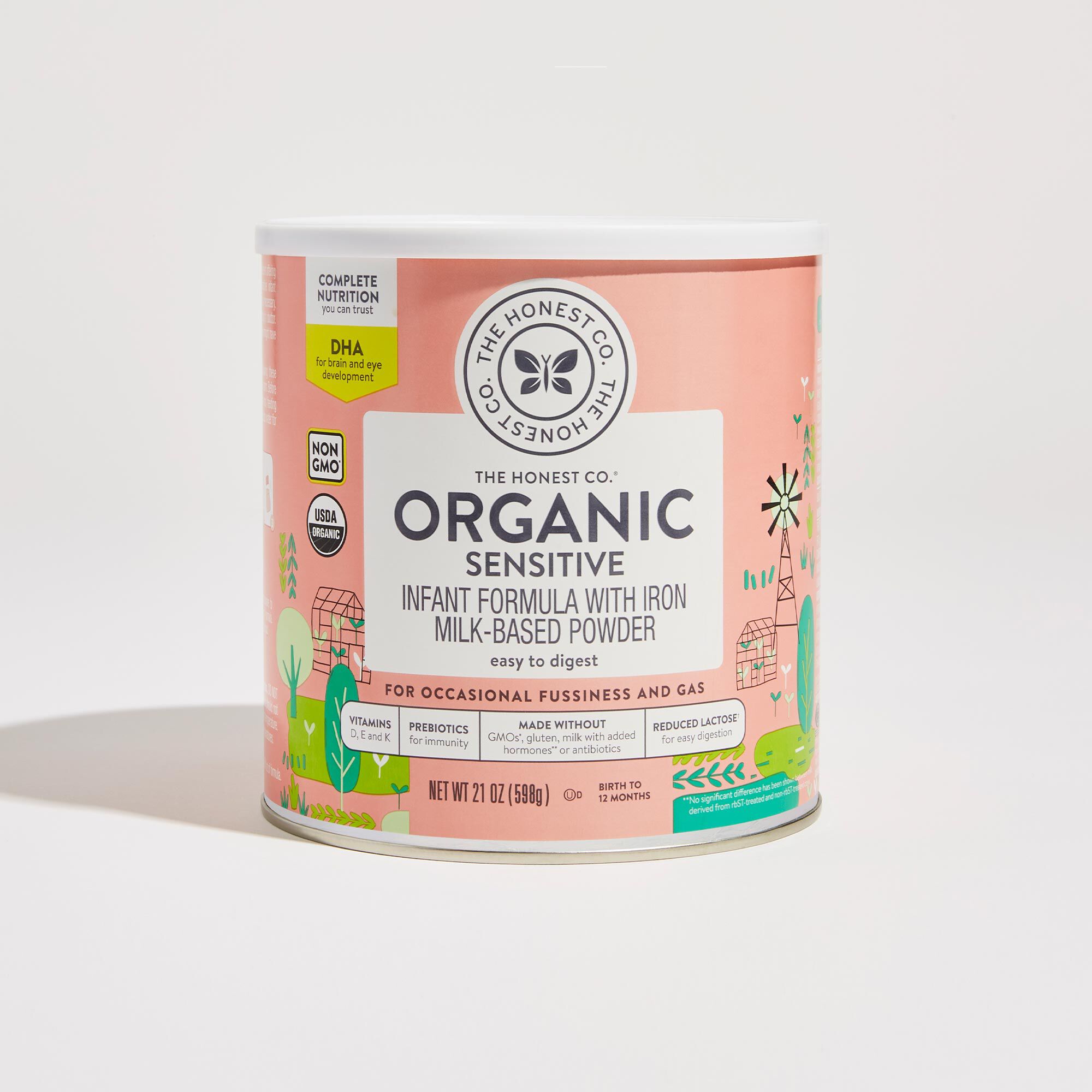 organic sensitive baby formula