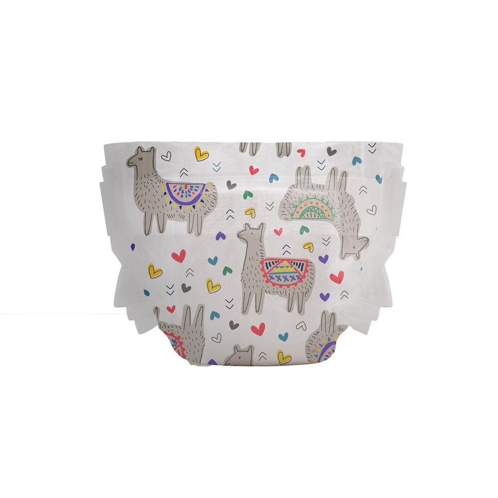 Clean Conscious Diaper, All the Alpacas, Size 7