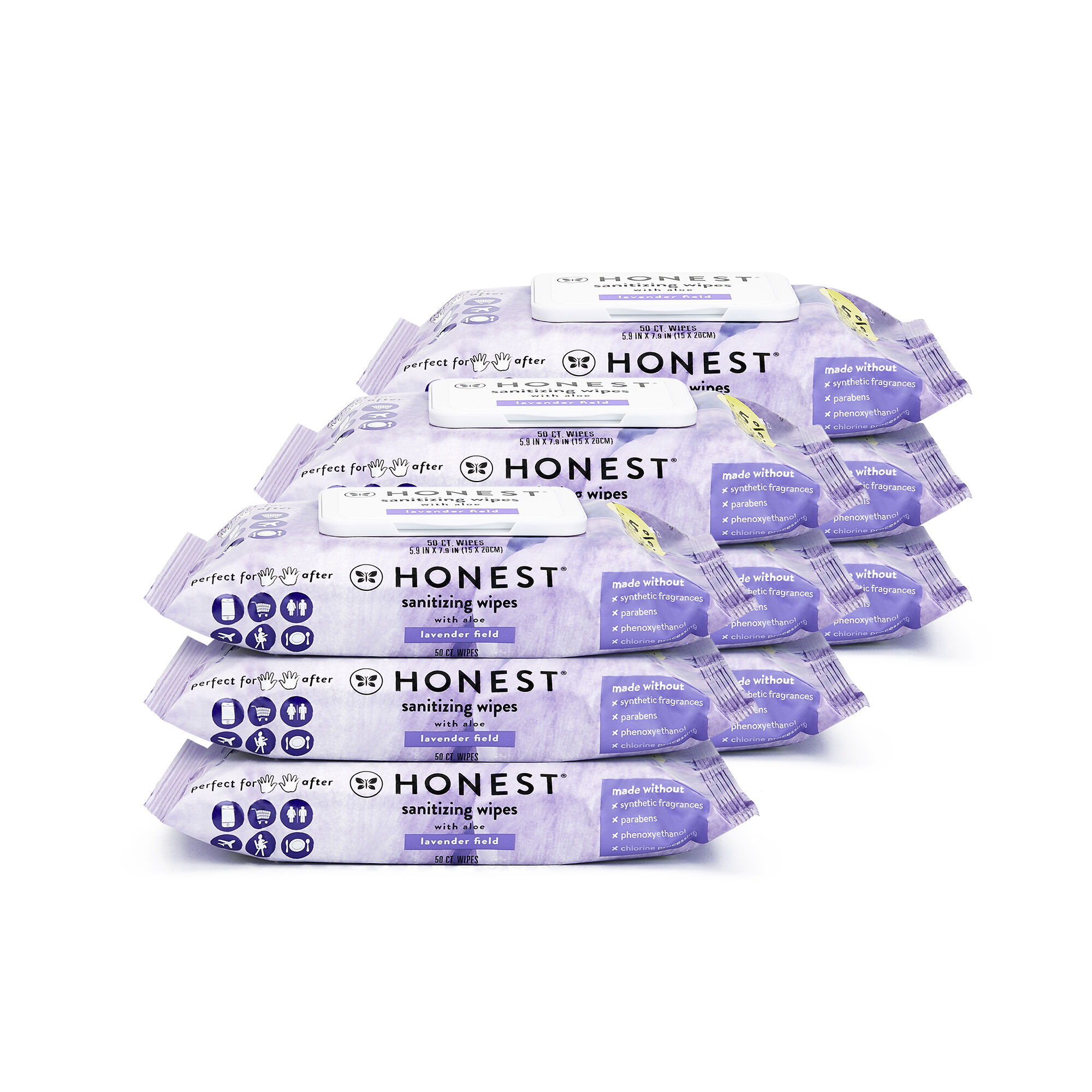 Sanitizing Alcohol Wipes, 450 Count, Lavender Field