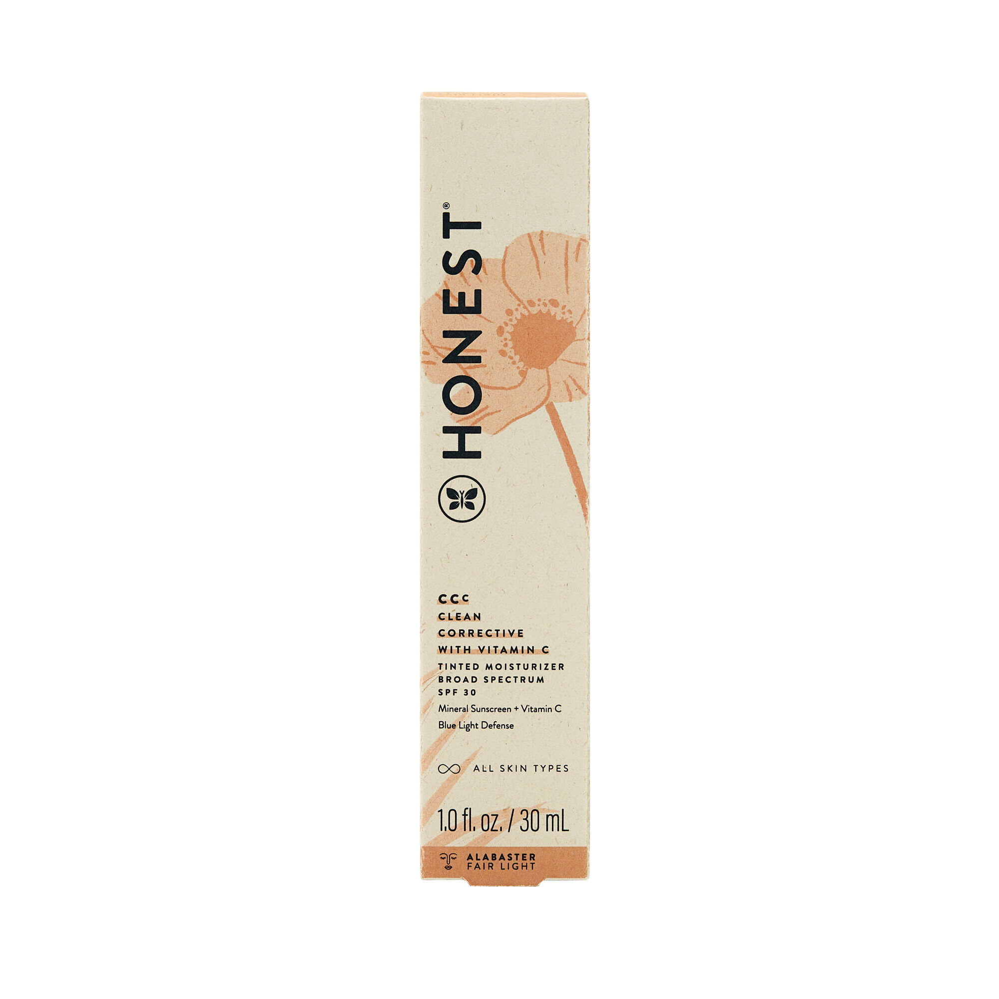 CCC Clean Corrective With Vitamin C Tinted Moisturizer Broad Spectrum SPF 30, Alabaster