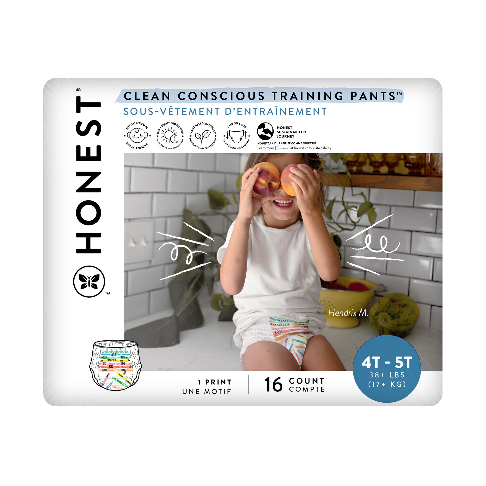 Training Pant, Let's Color, Size 4T/5T