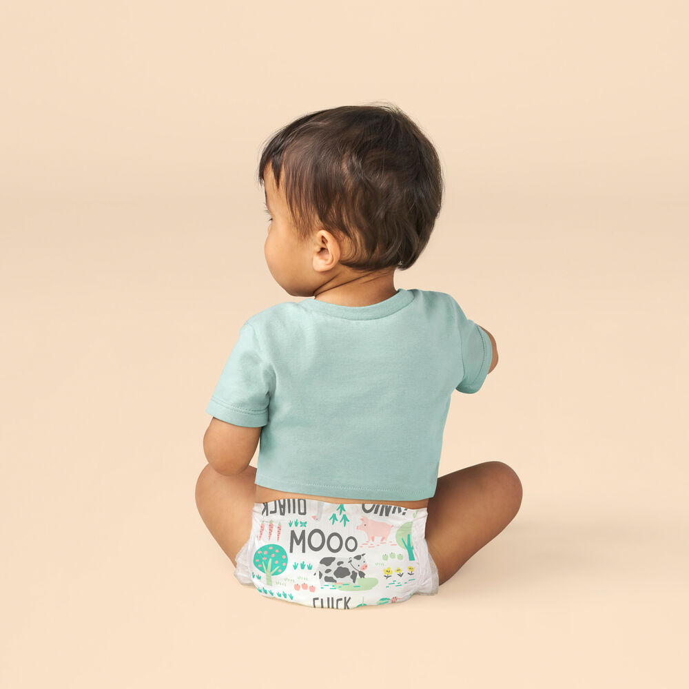 Honest Clean Conscious Diaper®, Barnyard Babies, Size 2