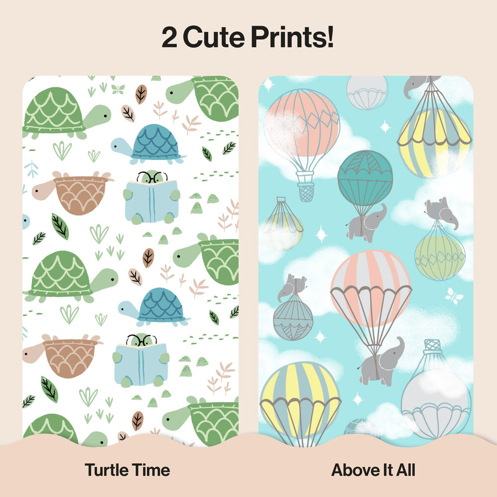 Honest Clean Conscious Diaper Box, Above it All + Turtle Time, Size 1
