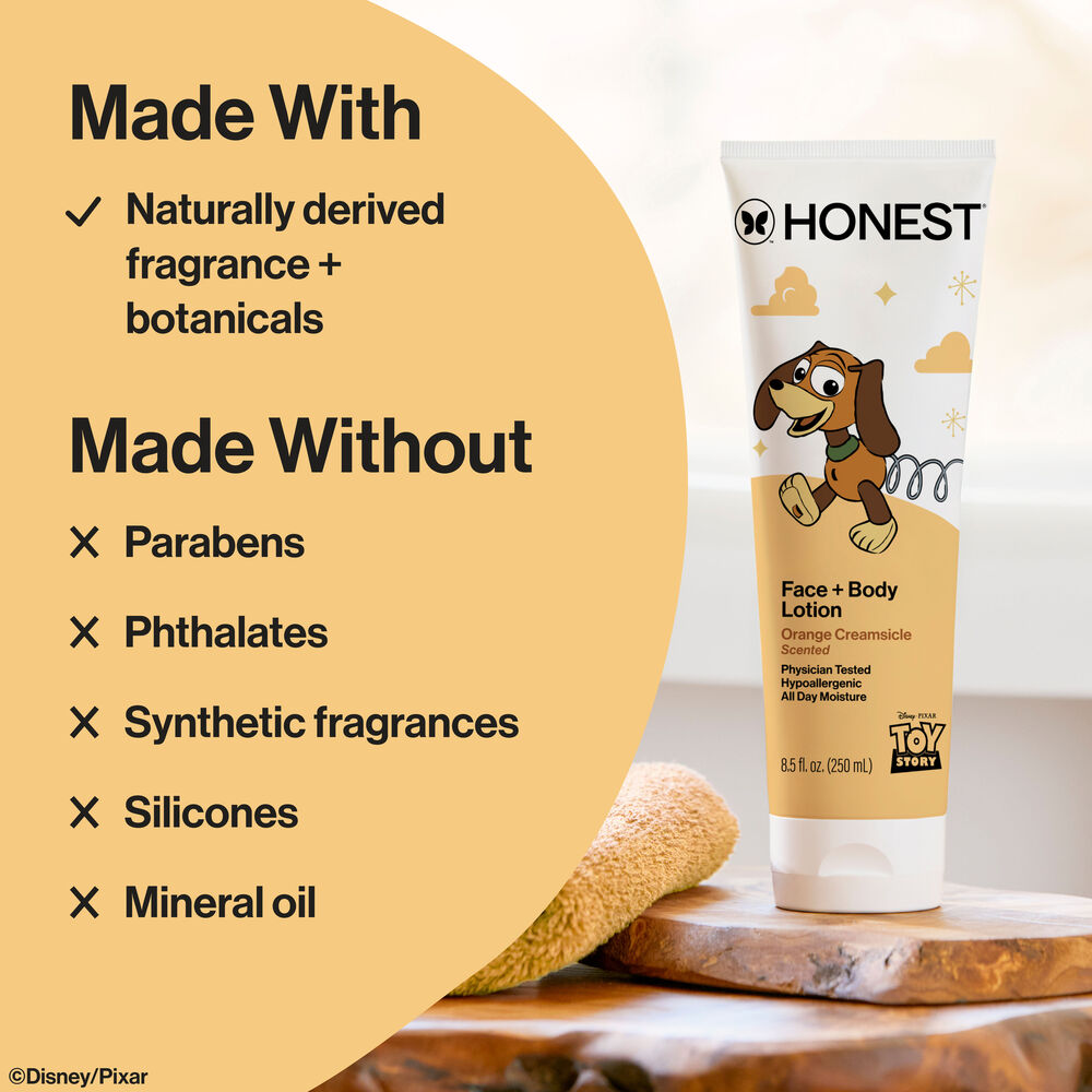 Disney and Pixar's Toy Story Face + Body Lotion, Orange Creamsicle