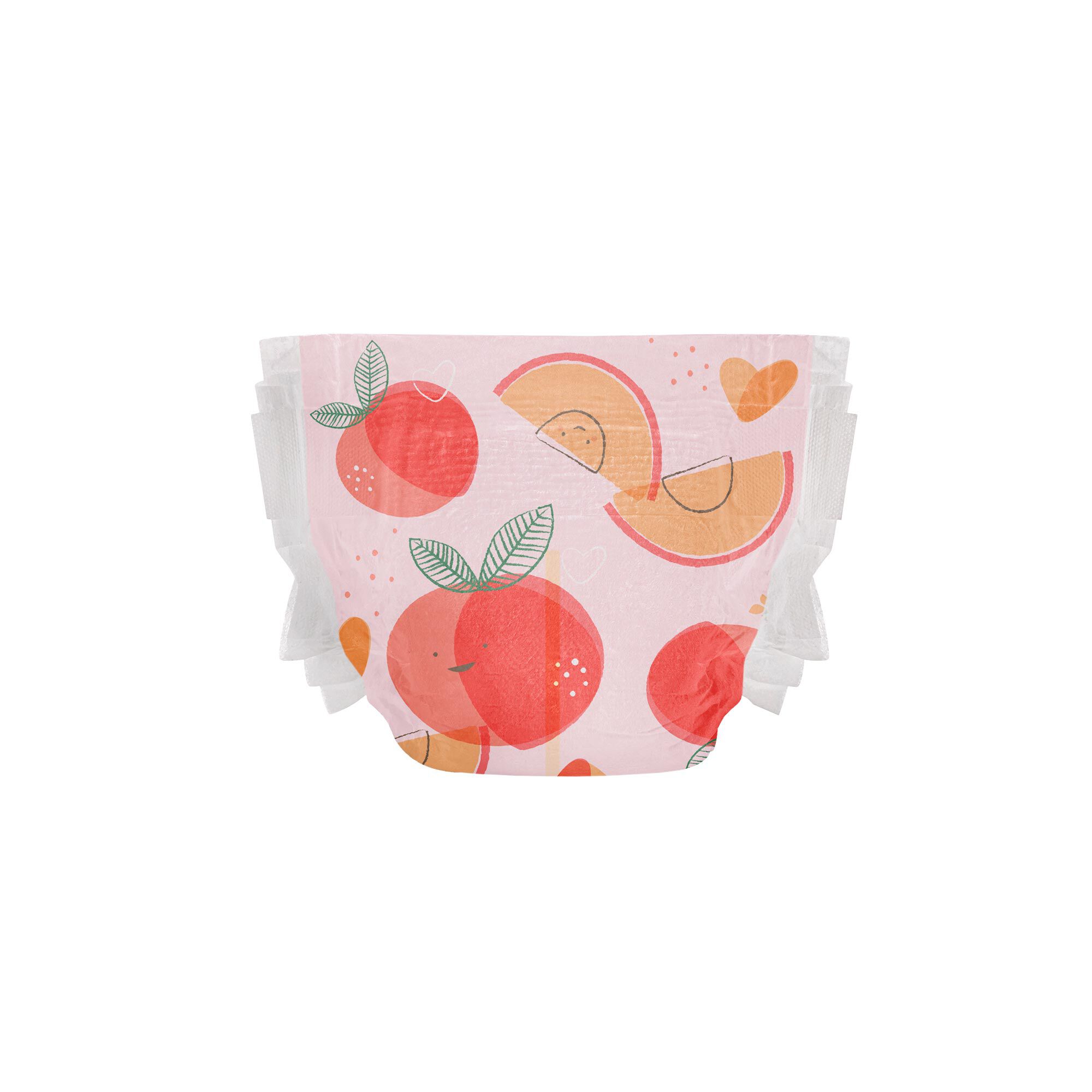Clean Conscious Diaper, Just Peachy, Size 3