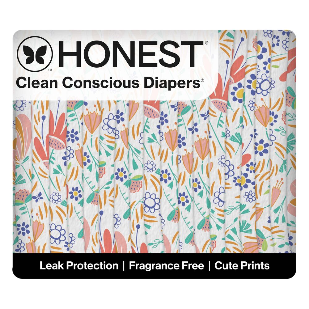 Honest Clean Conscious Diaper®, Flower Power, Size 3