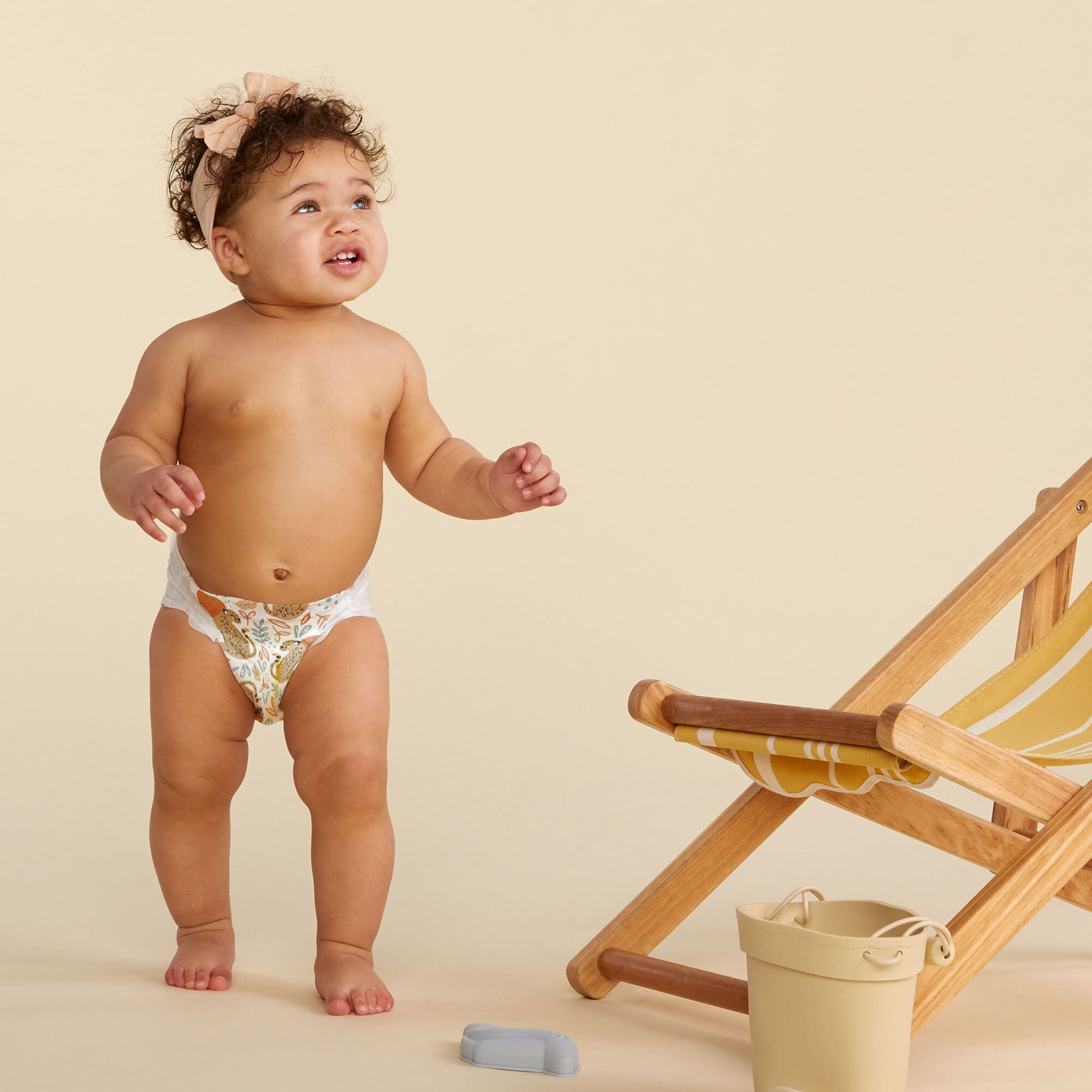 Clean Conscious Diaper, Chillin' Cheetahs, Size 1