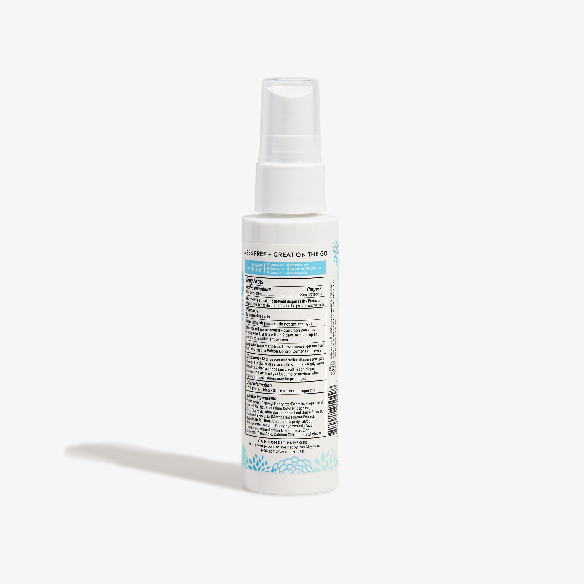 Diaper Rash Cream Spray Honest