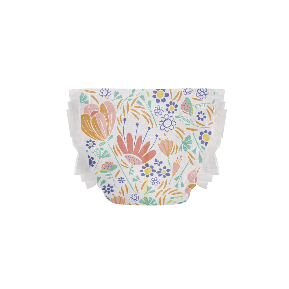 Clean Conscious Diaper, Flower Power, Size 4