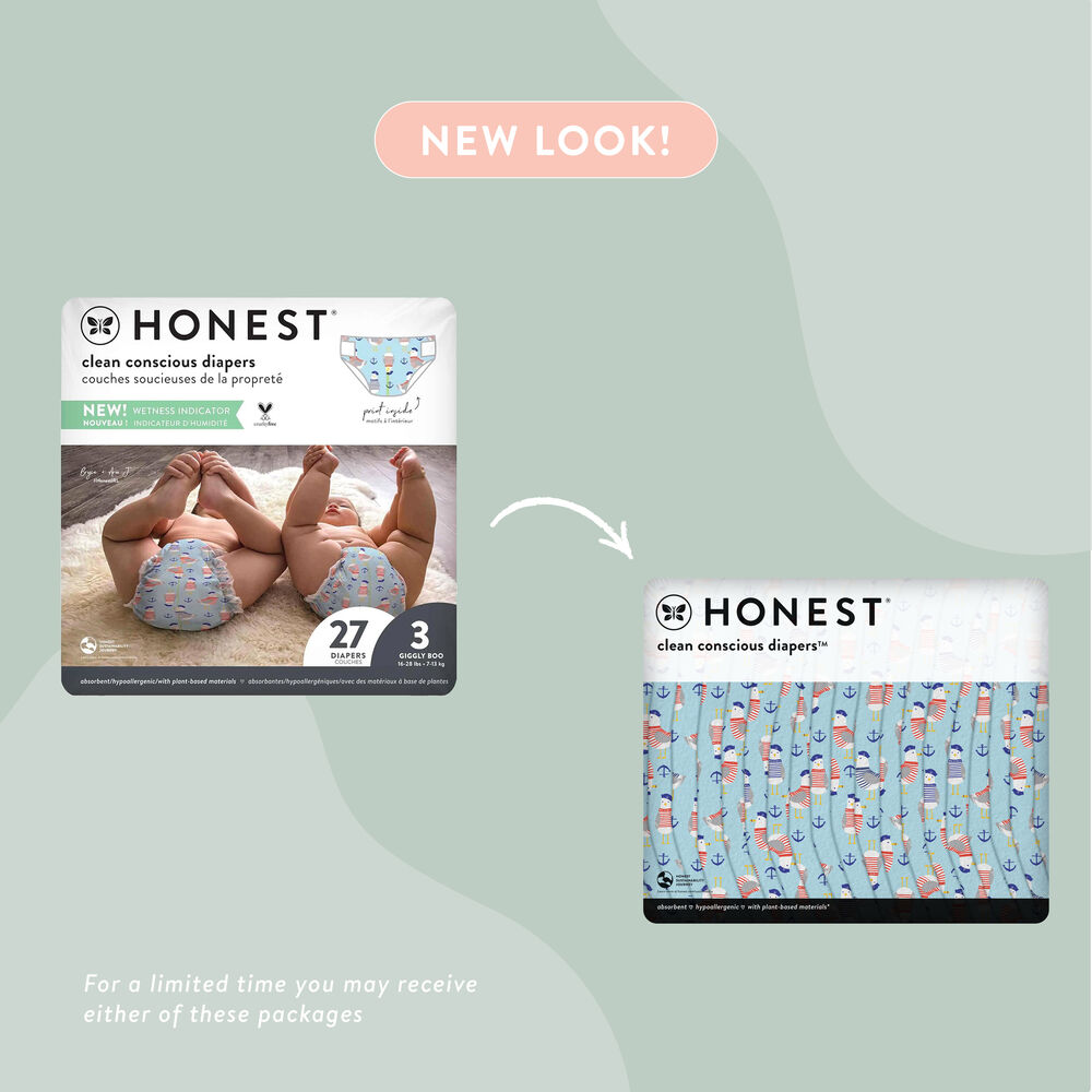 Save on Honest Size 3 Diapers 16-28 lbs Multi-Colored Giggly Boo Cactus  Order Online Delivery