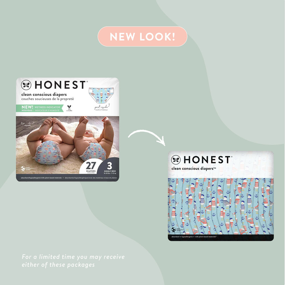 Clean Conscious Diaper, Feelin Nauti, Size 3