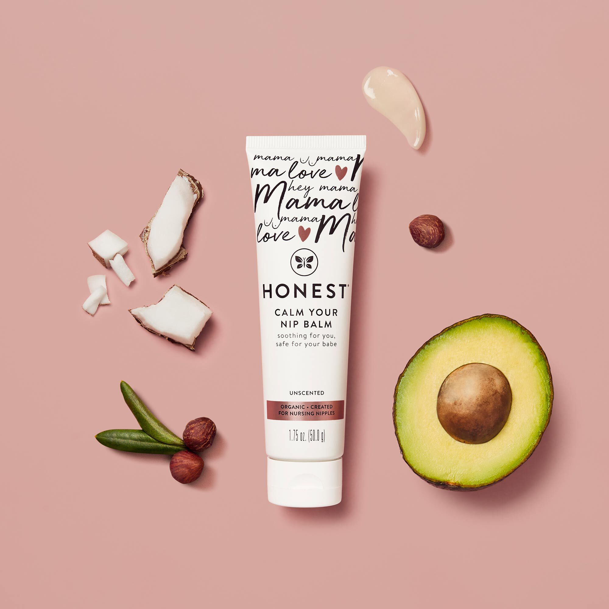 Front of Honest’s nipple cream & nipple balm product