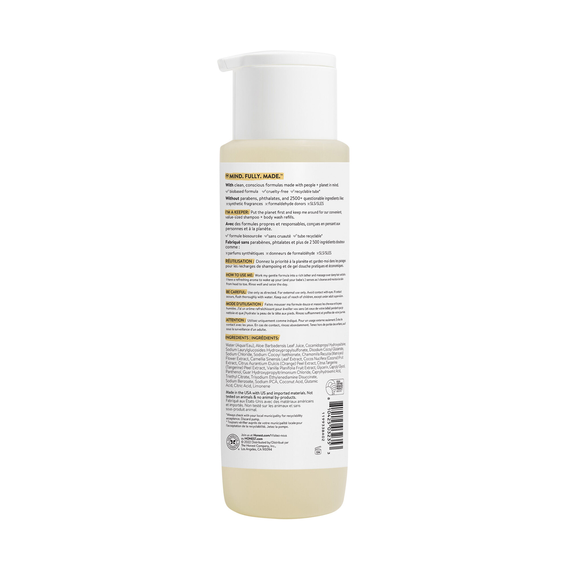 Shampoo + Body Wash, Value Size, Refresh