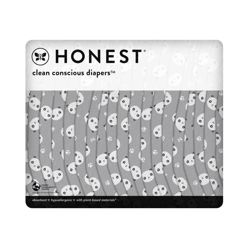 Clean Conscious Diaper, Pandas, Size 2