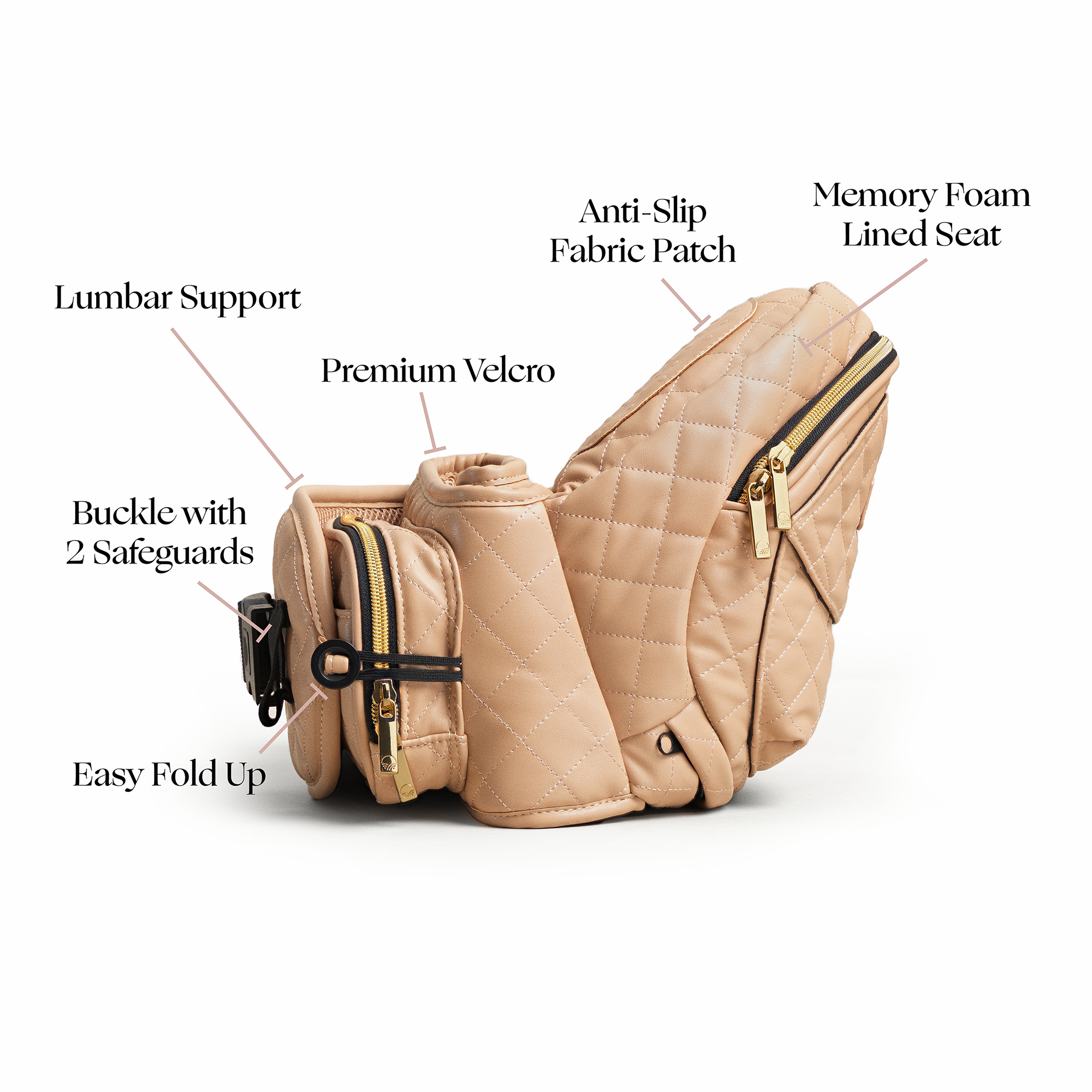 Tushbaby Vegan Leather Hip Seat Carrier