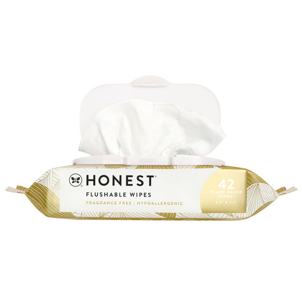 Flushable Wipes, Gilded Wings, 42 Count