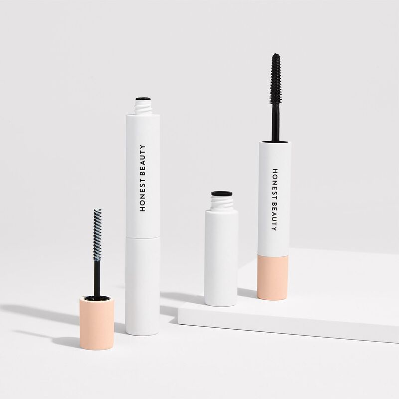 Unassembled primer and mascara brushes