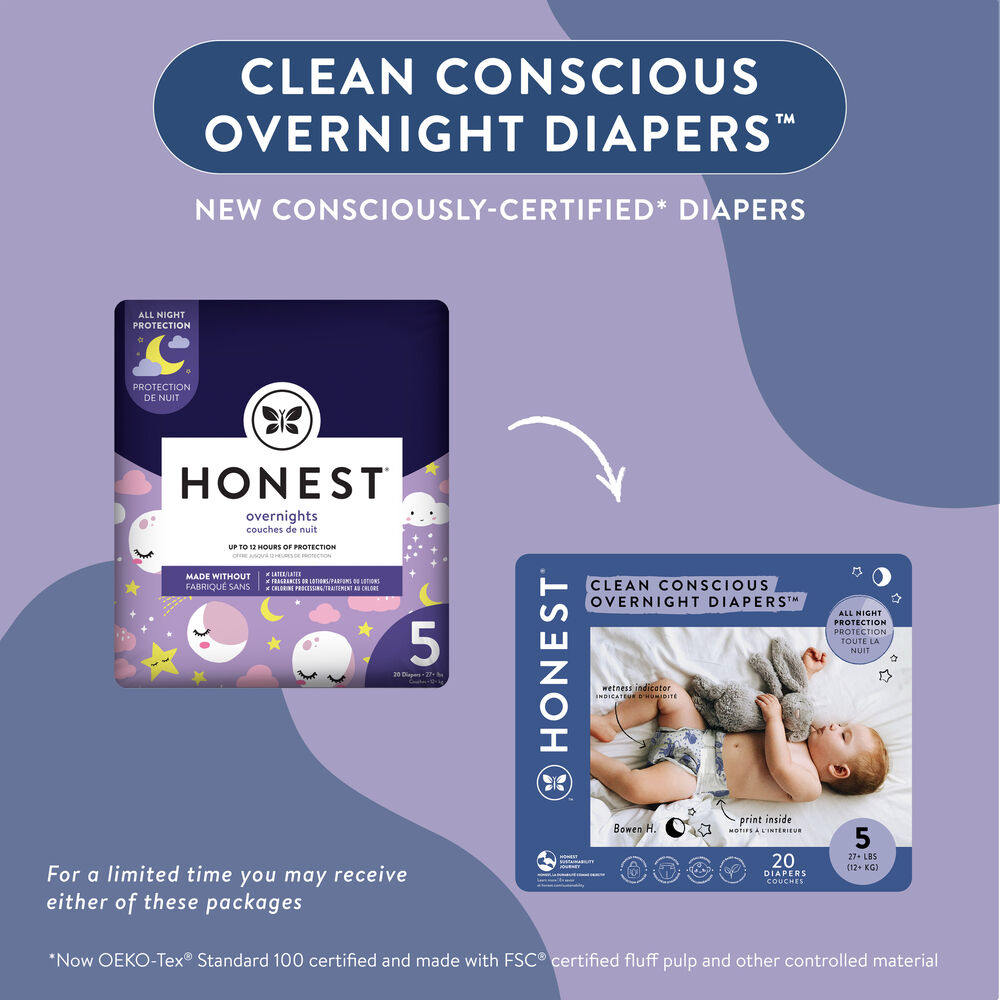 Overnight Diapers, Star Signs, Size 5