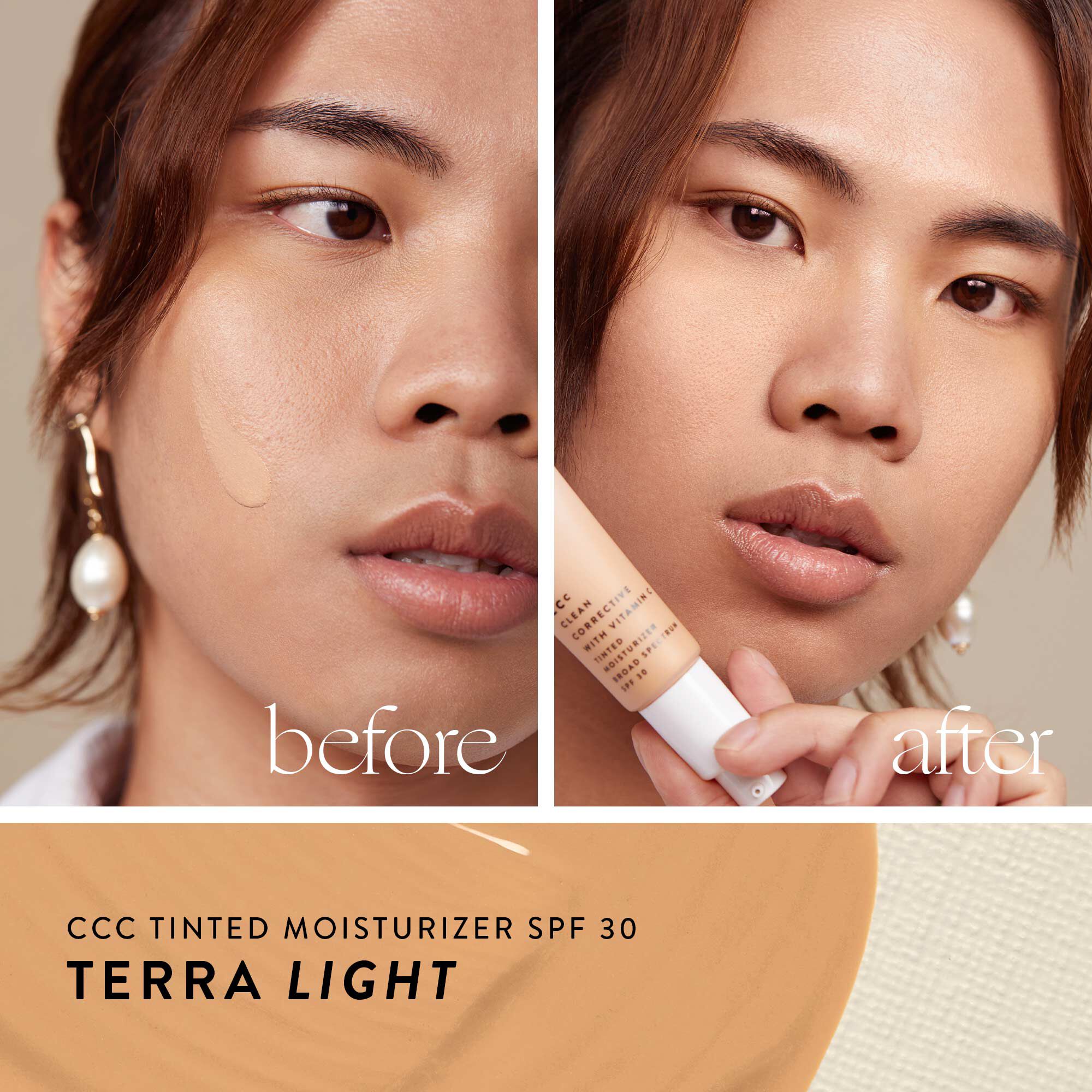 CCC Clean Corrective With Vitamin C Tinted Moisturizer Broad Spectrum SPF 30, Terra